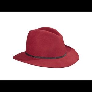 Maison Scotch Red wool hat 0/sz
